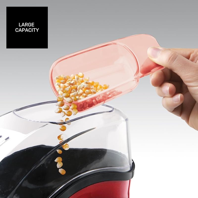 - Palomitero PopCorn, 1100W, Sin Aceite, Aire Caliente, 3 Min