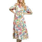 Umgee USA Mix Paisley Print Maxi Dress