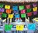 Muunek Cinco de Mayo Fiesta Papel Picado Plastic Banner 18ft Mexican Party Decoration