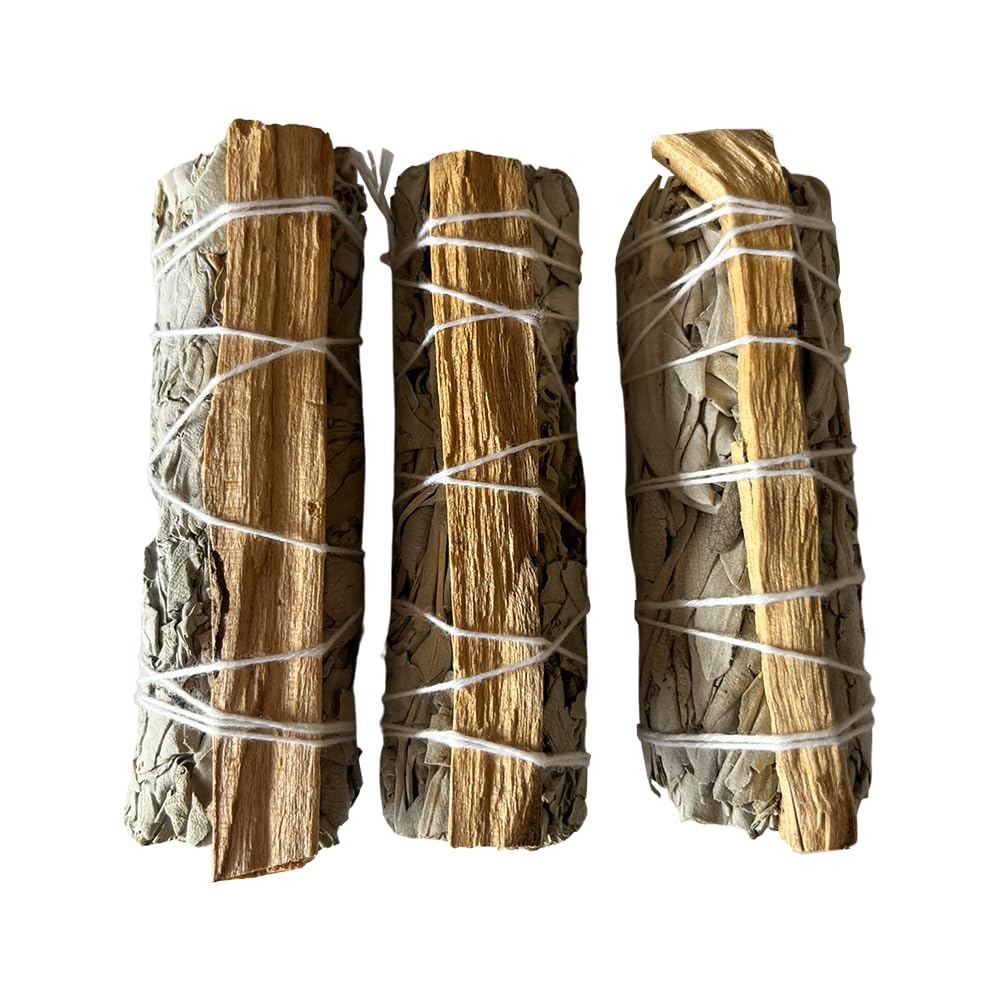 VIE 3x Palo Santo White Sage 4" Smudge Sticks