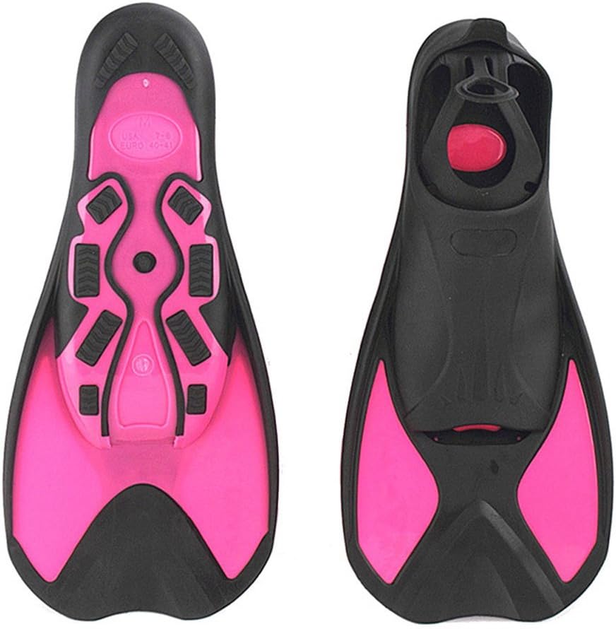 A Point diving Fins Full Foot Snorkeling Light Swim Fin Frog Shoes Short Training Flippers for Adults Men Women Kids