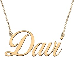 HUAN XUN Customized Custom Simple Any Name Necklace