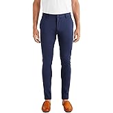 Rhone Commuter Skinny Men's Pants, Ultra Slim-Fit Mens Dress Pants, All-Day Comfort, Stretch Fabric, Work Pants for Men, Slim-Straight Leg Mens Slacks, Wrinkle Resistant Navy W33-33L