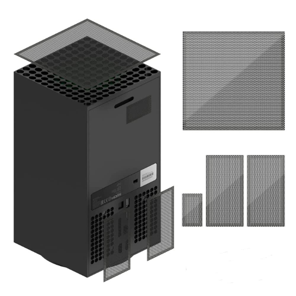 Dust Filter Cover Kit Compatiable for Xbox Series X Dust Filter Cover Top Case Dust Proof Filter Cover Dust Proof Cover for Xbox Series X (A Set of dust-Proof nets)