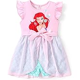 Disney Princess Frozen Elsa Minnie Mouse Stitch Toddler Girl Romper With Skirt Overlay Summer Jumpsuit with Bow 2-6 Years
