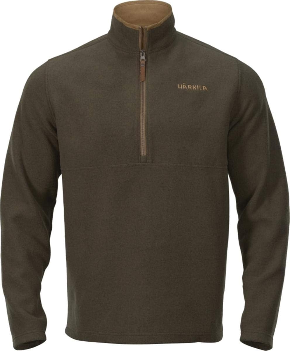 green fleece pullover