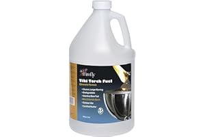 Firefly Tiki Torch Fuel – Clean-Burning Outdoor Lamp Oil for Tiki Torches and Lanterns. Low Smoke, Citronella Formula, Long-Lasting – Outdoor Patio & Garden Use - 1 Gallon
