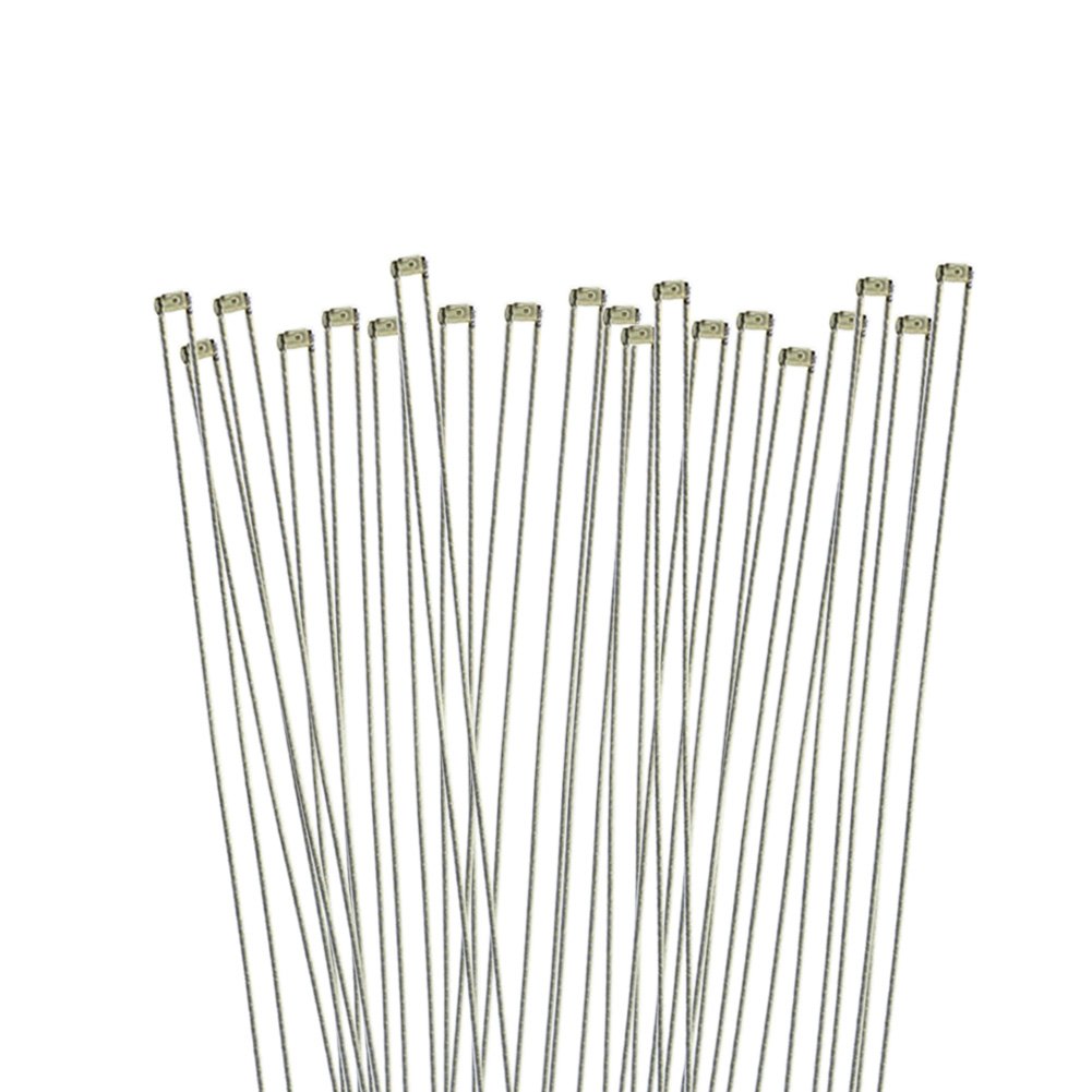 Evemodel 20pcs Pre-wired Micro Wire SMD LED 0402 Lights Free Resistors (Yellow)