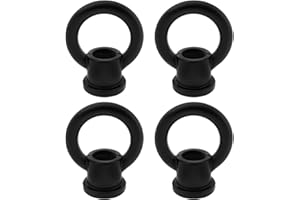 SG Store 4pcs Black M10x1.0 Eye Nut 29x35mm Suitable for Crystal Lamps Candle Holders LED Lamps Traditional Chandeliers 15kg 