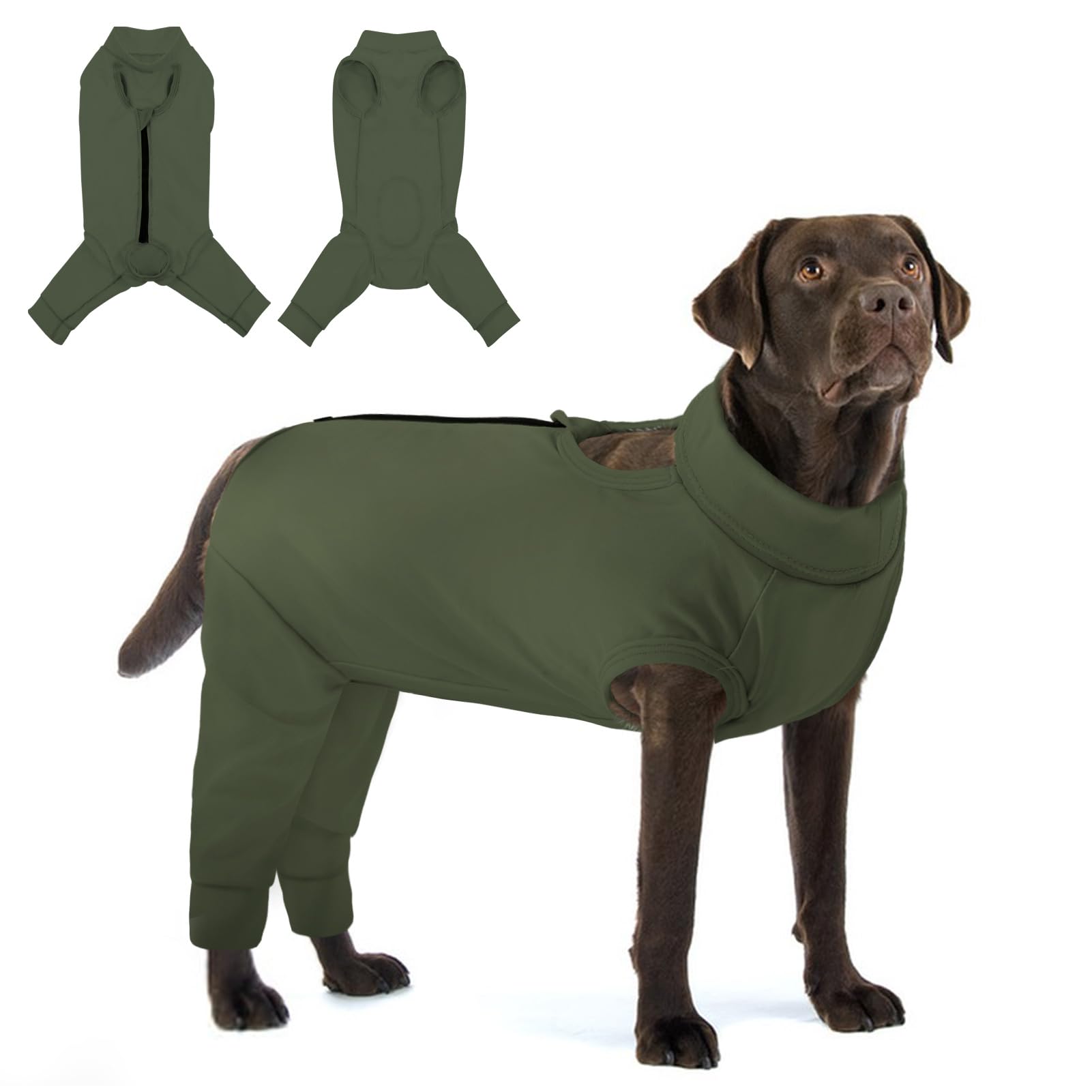 Photo 1 of KOESON Dog Recovery Suit Hind Leg, Recovery Sleeve for Female Male Dogs, Pet Leg Sleeve to Stop Licking, Pet Rear Leg Wound Cover, Dog Spay Onesie for Wound Heal Care