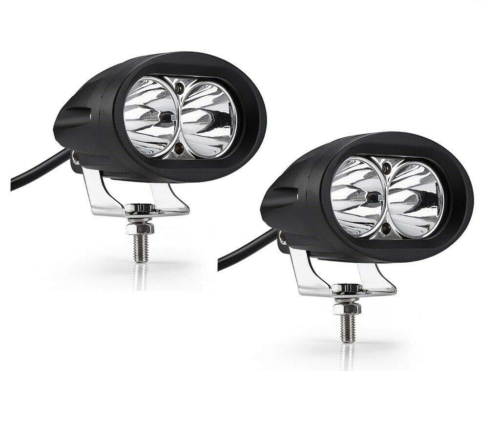 Auto & Motorrad 2 Stück LED Weiß Arbeitsscheinwerfer 83mm IP67 Rund