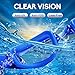 EVERSPORT Swim Goggles 2 Pack, Blue& Pro Mirrored Black, Swimming Glasses for Adult Men Women Youth Kids Child, Anti-Fog, UV Protection, Shatter-proof, Watertight
