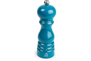Peugeot - Paris u'Select Zirlion Salt Mill, Pacific Blue, 7 in - Adjustable Grind - Made in France