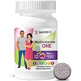 BariatricPal Multivitamin ONE 1 per Day! Bariatric Multivitamin Chewable with 45mg Iron - Mixed Berry (30 Count)