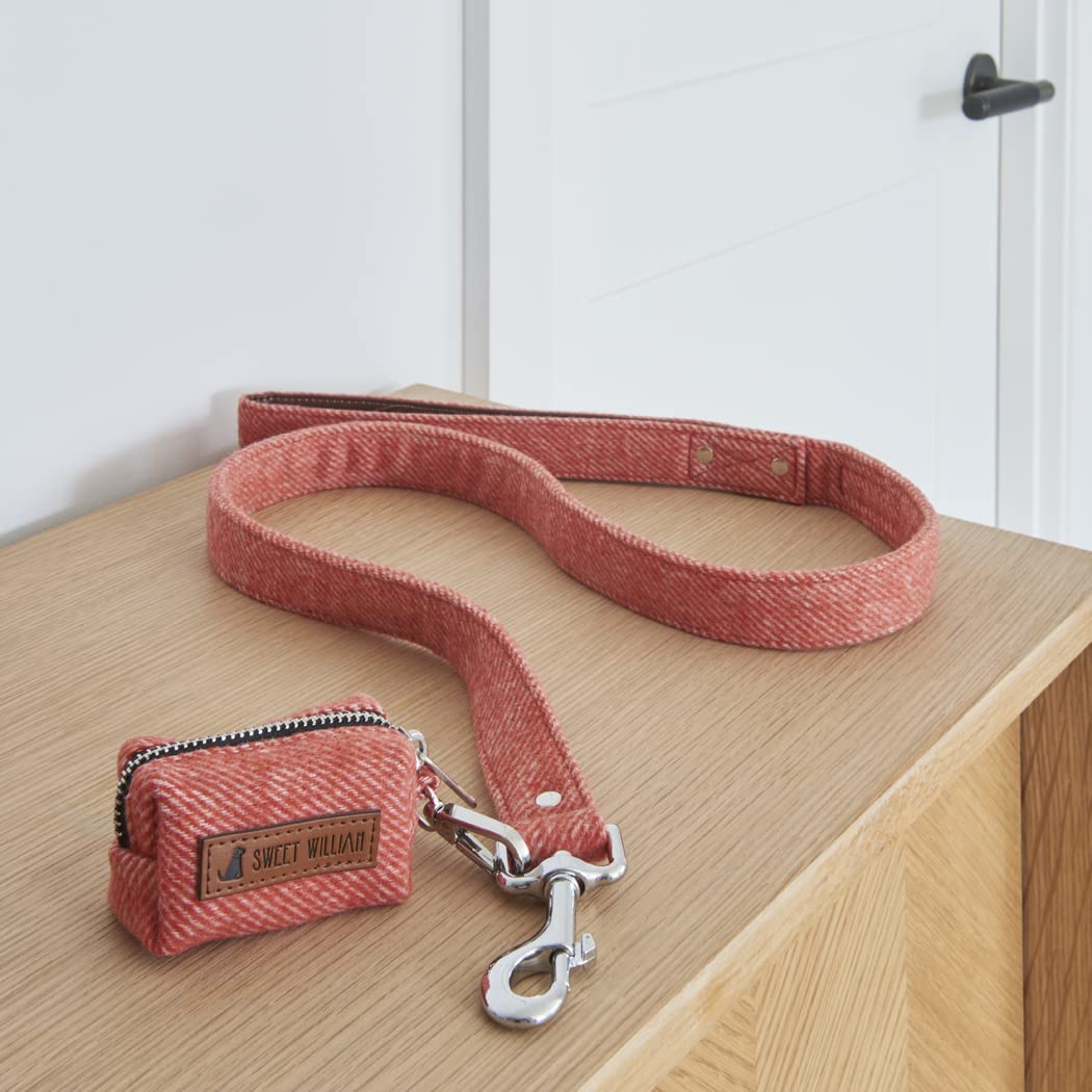 Tweed Dog Poo Bag Holder - Orange