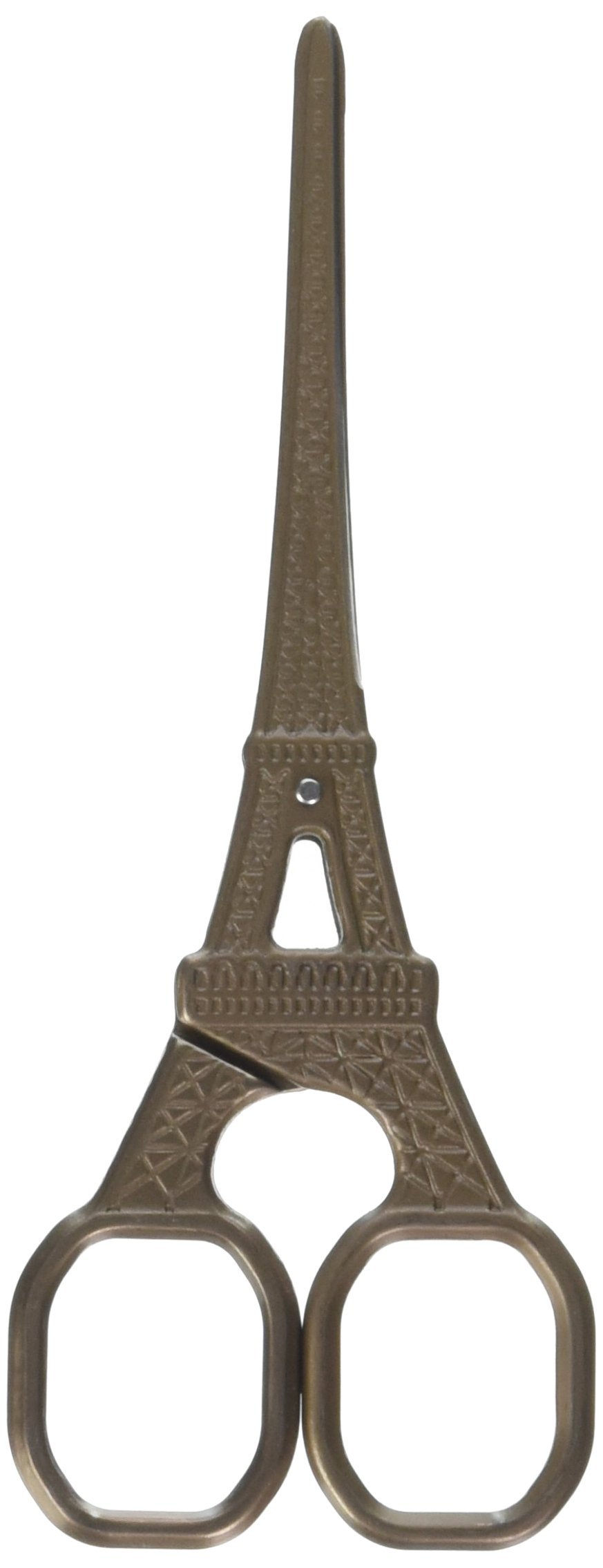 Products From Abroad Designer Embroidery Scissors 5.5"-Eiffel Tower-Copper