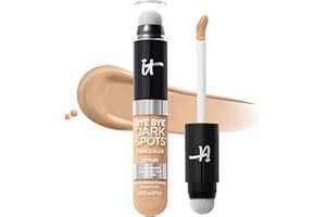 IT Cosmetics Bye Bye Dark Spots Concealer + Brightening Serum – 2% Niacinamide, Hyaluronic Acid & Caffeine - Medium Coverage, Natural Finish, All Skin Types - 0.22 fl oz