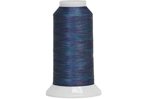 Superior Threads Fantastico 2-Ply 40-Weight High Strength Polyester Embroidery Quilting Sewing Thread - 2,000 yard Cone (#5021 Batik Blue)