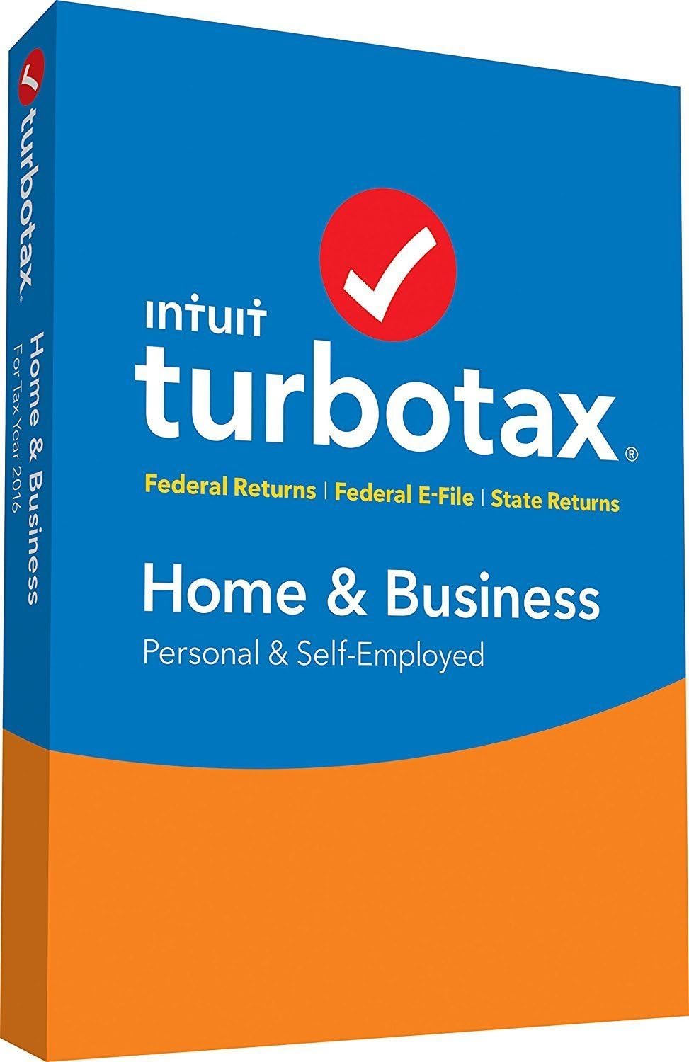 TurboTax Home and Business 2016, [Old Version] PC/Mac, Traditional Disc Office Binder (428967)