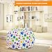Stuffed Animal Storage Bean Bag - Kids Comfy Chair and Extra-Large Toy Organizer. Сover Only. Stuff, Zip and Sit. 38