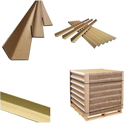 BBP Express Cardboard Pallet Corner Protectors 35x35x1000mm Pack x10 Brown