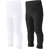 Mini angel Baby Leggings Toddler Footless Tights Girls Ruffle Leggings Kids Cotton Stockings Pants 1/2/3 Pack