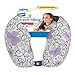 Cloudz Patterned Microbead Airplane Travel Neck Pillow. Customize Your Comfort and Support While Traveling on a Plane, Car, Bus or Train! - Purple Print
