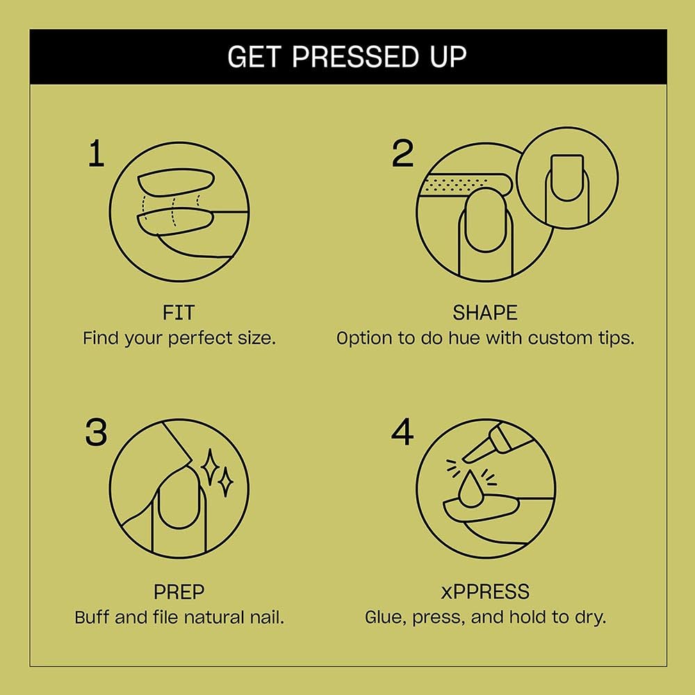 OPI On Point I Gleam of Spring | Long Almond Pastel Pink Green Nail Art Press On Nails | With Nail Glue | Long Lasting, Reusable, Non-damaging - Image 4