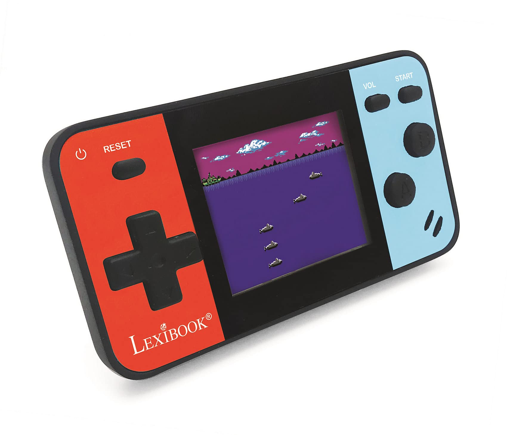 Lexibook, Cyber Arcade Pocket, Portable Handheld Game Console, 150 Games, 1.8 Inch LCD Colour Screen, Gaming Toy for Children, Blue/Red, JL1895