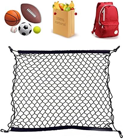RayJrMALL Car Trunk Cargo Net Fit for BMW GMC Acadia Buick Enclave Chevy Traverse Chevrolet Equinox GMC Terrain Black