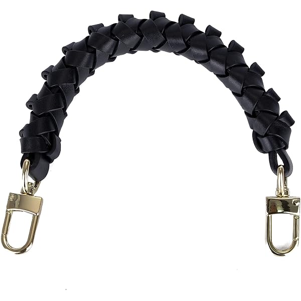 Genuine Leather Braided Bag Strap for LV Neonoe Metis Noe BB Hobo Black Amazon.com: Black Braided Purse Handle for Neonoe Metis Noe  main image 4