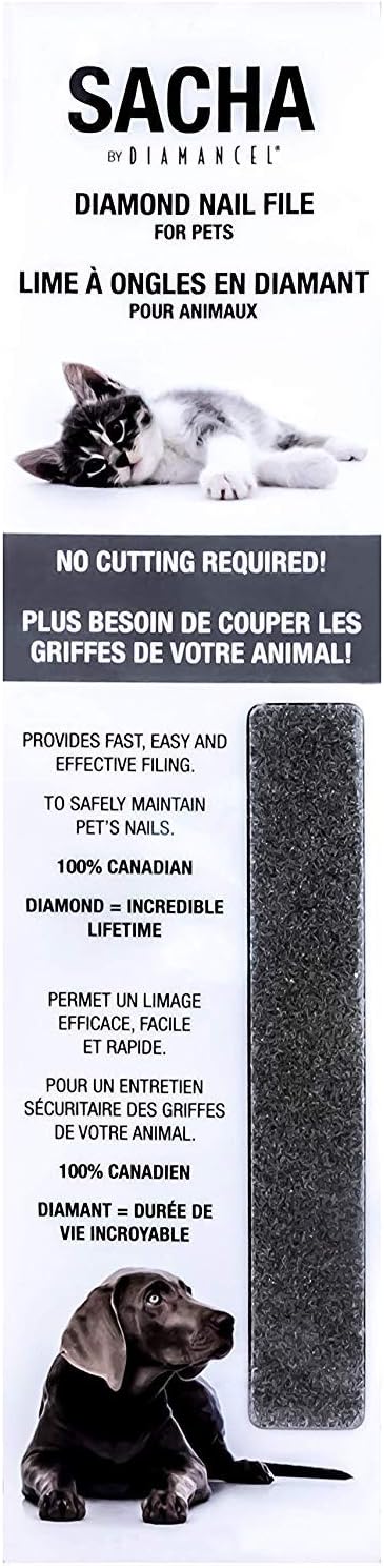 Diamancel - Sacha File: Professional Pet Nail File for Use Between Grooming Sessions (Medium-Sized)