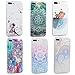 iPhone 7 Plus Case (5.5 inch) - 6 Pcs Full Edge Anti-scratch Shockproof Hard PC Bumper Protective Case Ultra-thin Slim Slender Cute Colorful Print Lightweight Clear Hard PC Cover by Badalink - Group 5