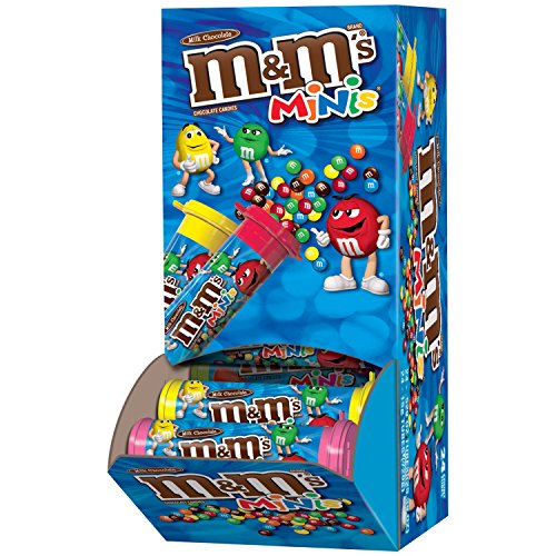 M&M’S MILK CHOCOLATE MINIS SIZE CANDY 1.08-OUNCE TUBE 24-COUNT