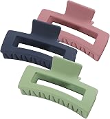 Somnr Hair Claw Clips Thick Hair 3PC Strong Hold Matte Acrylic Resin
