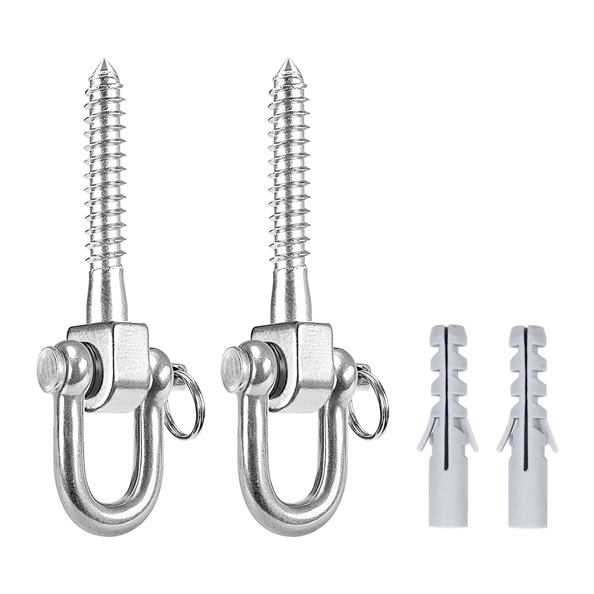 Hsthe Sea 2 Pack Swing Hangers Swing Screw Set Brackets 304 Stainless Steel Hammock Hooks for Hanging Chairs Swings Hammocks etc