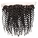 UNice Brazilian Virgin Curly Hair 13x4 Ear to Ear Full Lace Closure 100% Unprocessed Human Hair Extensions Natural Color (12, Free Part Frontal)