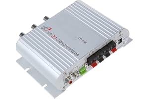 Eaglerich Mini Hi-Fi Amplifier 12V 20W Subwoofer Power Amplifier CD MP3 Radio Car Auto Motorcycle Audio Stereo Bass Speaker A