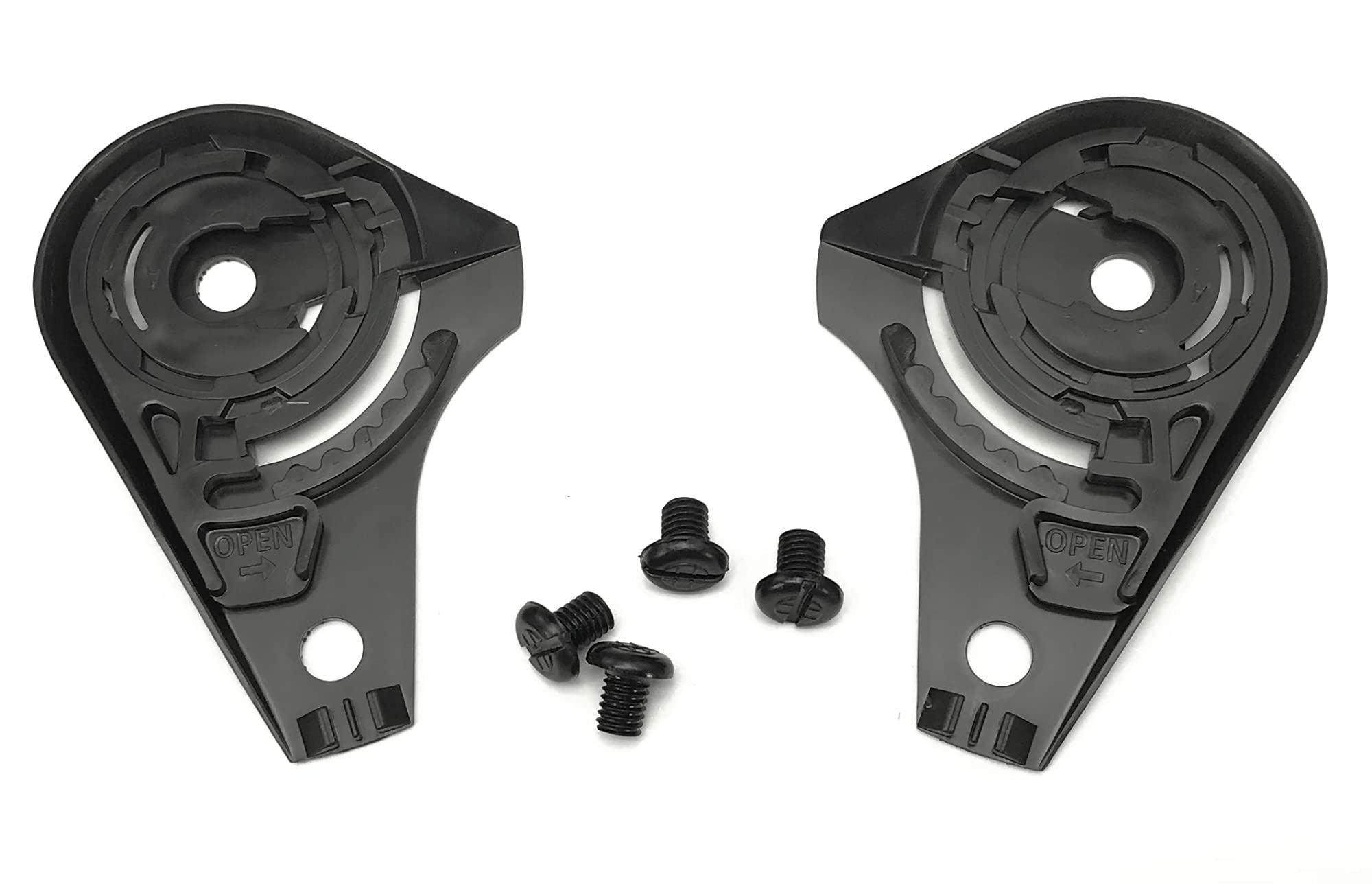 HJC AC-3 & CL-33 Helmet Base Plate Set - Black | Secure Visor & Communication Mounting