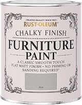 Rust-Oleum Grey Upcycled Chalky Furniture Paint Flint 750ml view 5