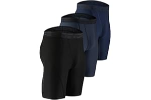 DEVOPS 3 or 5 Pack Compression Shorts Men Spandex Sport Shorts Athletic Workout Running Performance Baselayer Underwear