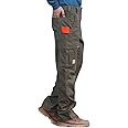 BOCOMAL FR Pants for Men Utility Cargo Pockets Flame Resistant/Fire Retardant Carpenter Water Oil Repellent Finish