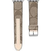 Designer Band Compatible with Apple Watch Band 38mm 40mm 41mm 42mm 44mm 45mm 46mm 49mm Men Women, Luxury Genuine Leather Replacement Wristbands Strap for iWatch 10 9 8 Apple Watch Series 7/6/5/4/3/2/1/SE