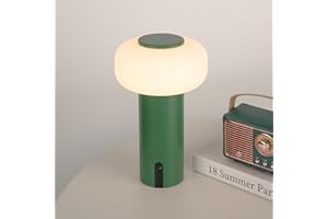 WEILAILUX Shower Lamp Waterproof, Outdoor Cordless Table Lamp Rechargeable, Portable Battery Operated Light, Touch Dimmable Night Light for Bedroom/Patio/Dinning/Camping (Green)