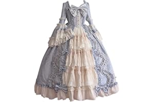 SHOPESSA Women's Victorian Gown French Lolita Dress Princess Costume Renaissance Dress Flare Sleeve Court Cosplay