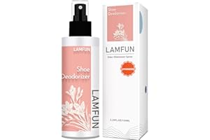 Lamfun Shoe Deodorizer Spray, Natural Deodorant Spray, Odor Eliminator for Feet, Shoes and Gym Bags, Fights Odor and Stink, Freesia Fragrance, 150ml