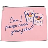NGAEAK Mahjong Gifts for Women Cosmetic Bag Makeup Bag Mahjong Accessories Zipper Makeup Pouch