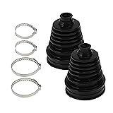ACROPIX 2pcs CV Joint Boot with 4 Stainless Steel