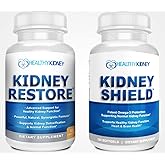 Kidney Restore & Kidney Shield 2-Pack Bundle for Kidney Cleanse, Support Kidney Function, Renal Health and More