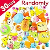 30 Pack Squishies Slow Rising 3 Jumbo + 9 Medium + 18 Mini Cake Donut Bread Bun Panda Fruit Scented Stress Reliever Squishy Food Toys Kids Party Favors Backpack Decorations By Hyanwoo